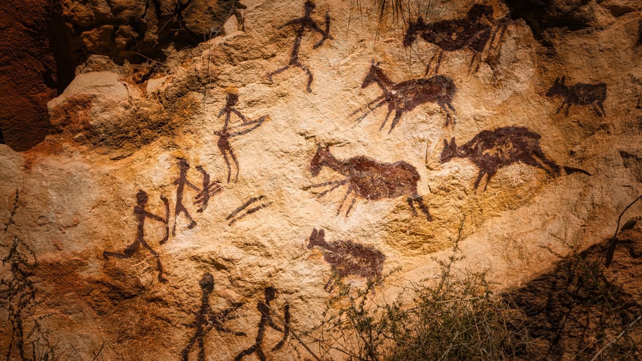 Cave painting at Carricola