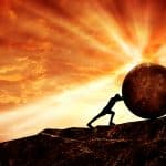 Sisyphean Task Under a Fiery Sky